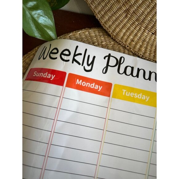 Magnetic weekly planner dry erase - Picture 2 of 7